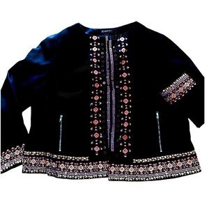 INC International Concepts beaded & embroidered blazer. Size‎ 3X.